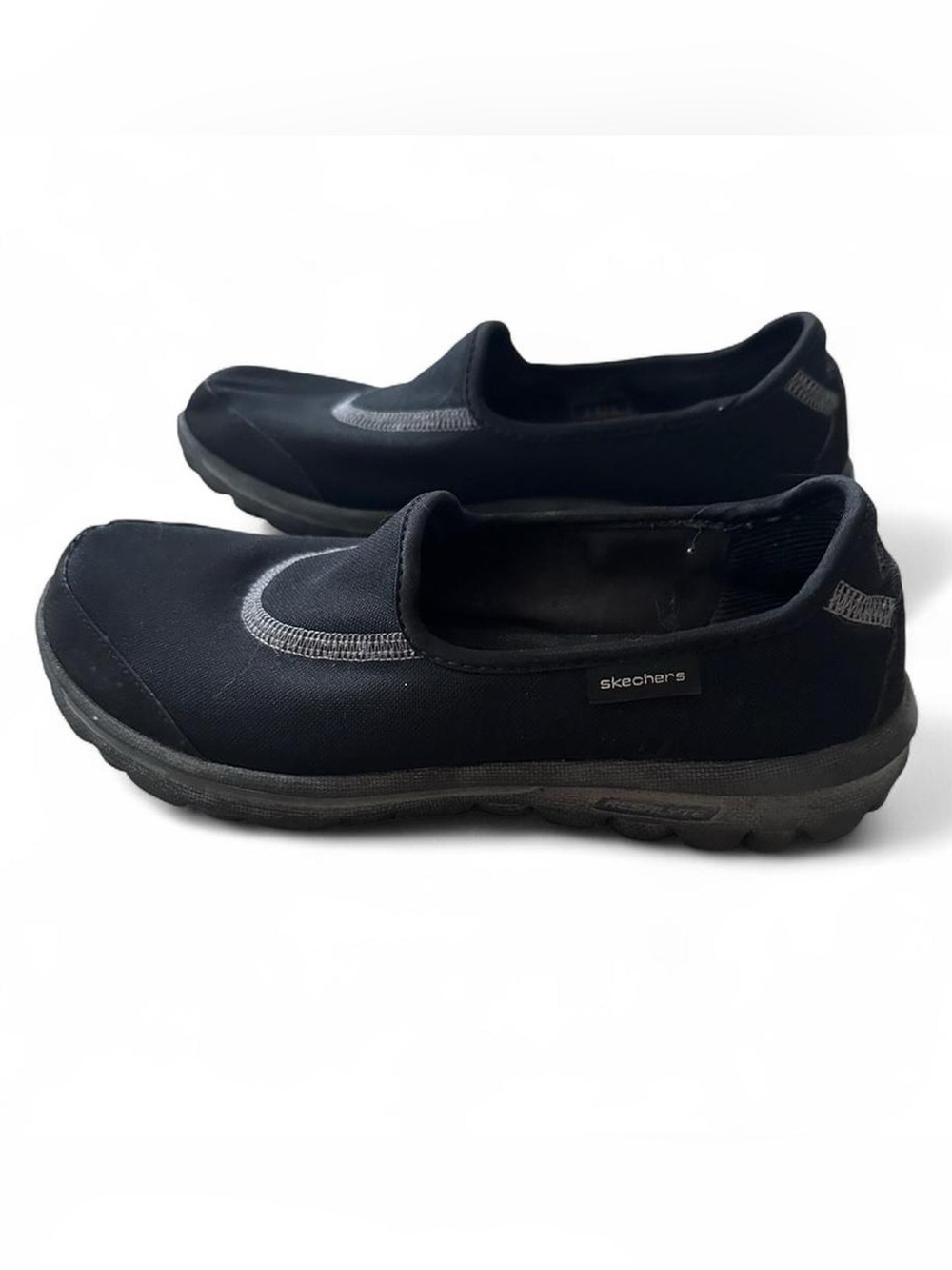Skechers black Go Walk slip on shoes